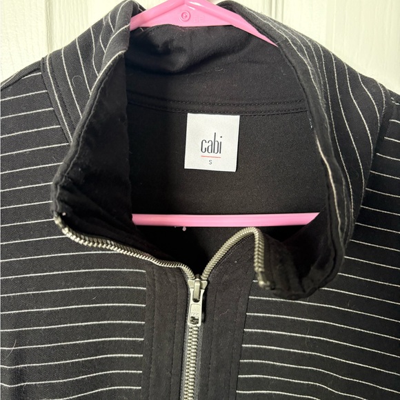 CAbi Black Jacket with White Stripes - Picture 4 of 4